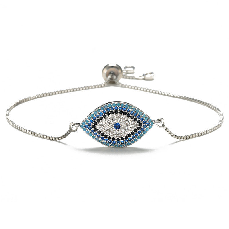 Trendy Turkish Gold Plated Evil Eye Bracelet