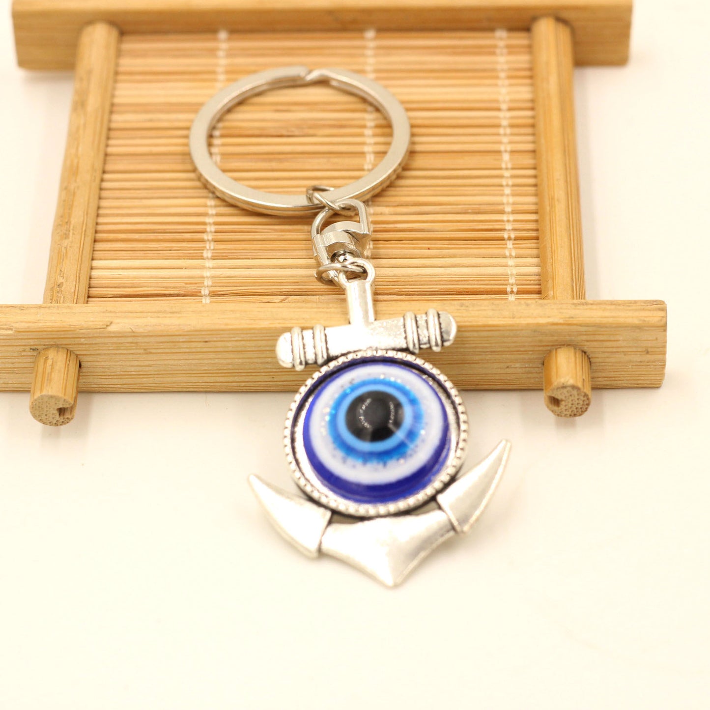 Turkish Blue Devil Eye Keychain