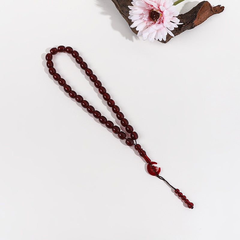 Muslim 33 Classic Star Moon Islamic Rosary Bracelet Bracelet