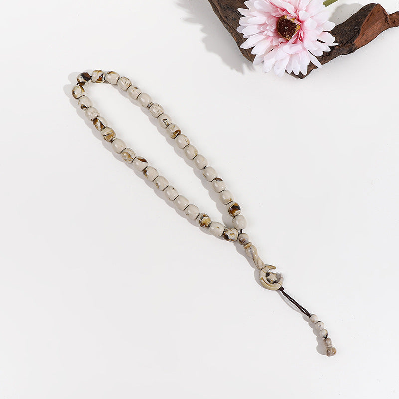 Muslim 33 Classic Star Moon Islamic Rosary Bracelet Bracelet