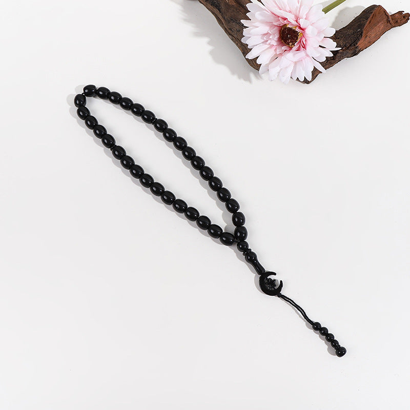 Muslim 33 Classic Star Moon Islamic Rosary Bracelet Bracelet