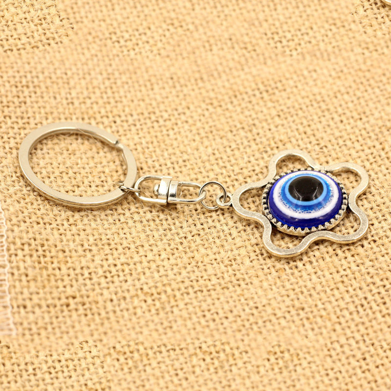 Turkish Blue Devil Eye Keychain