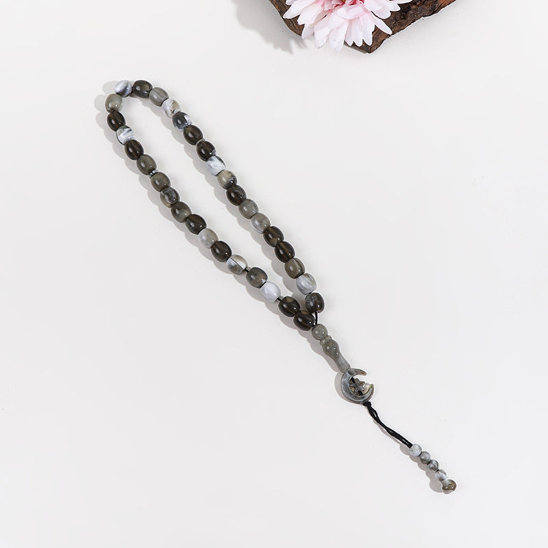 Muslim 33 Classic Star Moon Islamic Rosary Bracelet Bracelet