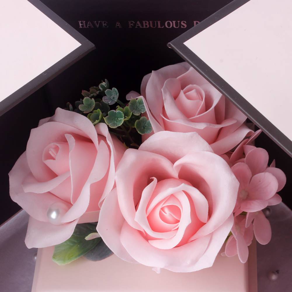 Photo Projection Necklace With Eternal Flower Jewelry Box Gifts for Her