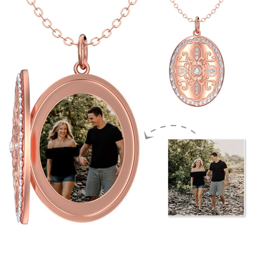 Personalized Photo Necklace for Mom