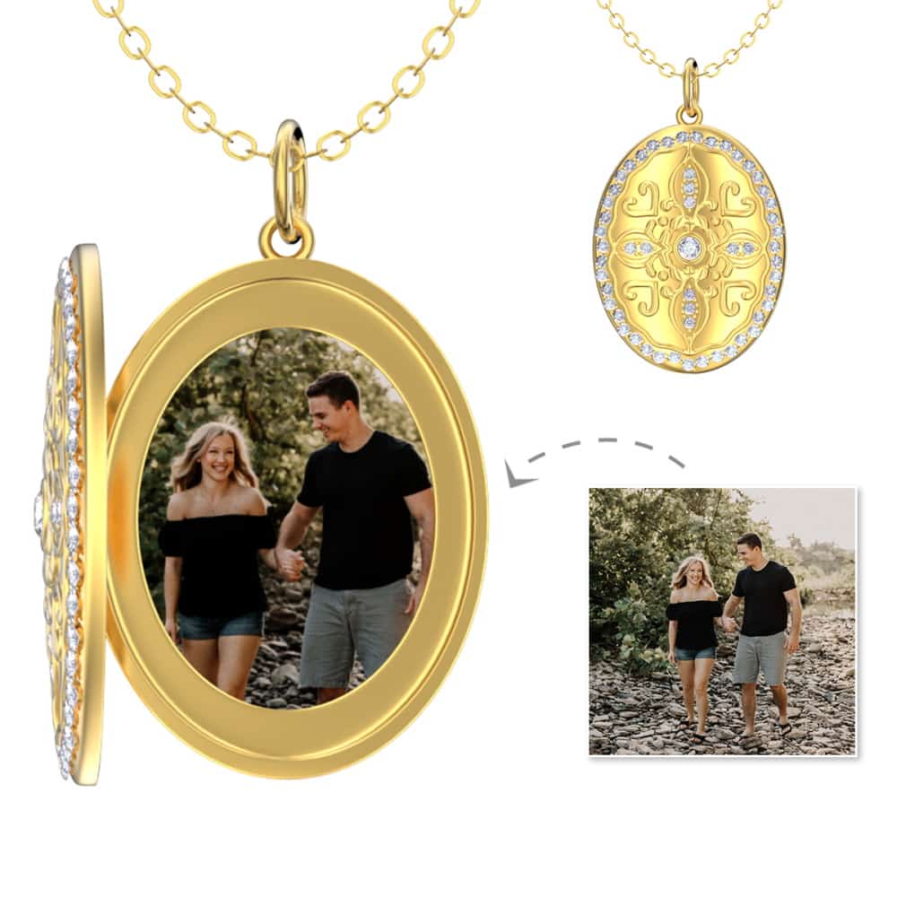 Personalized Photo Necklace for Mom