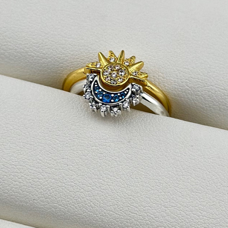 Sun Moon Ring Matching Rings Couple Rings Jewelry Gift for Her or Him