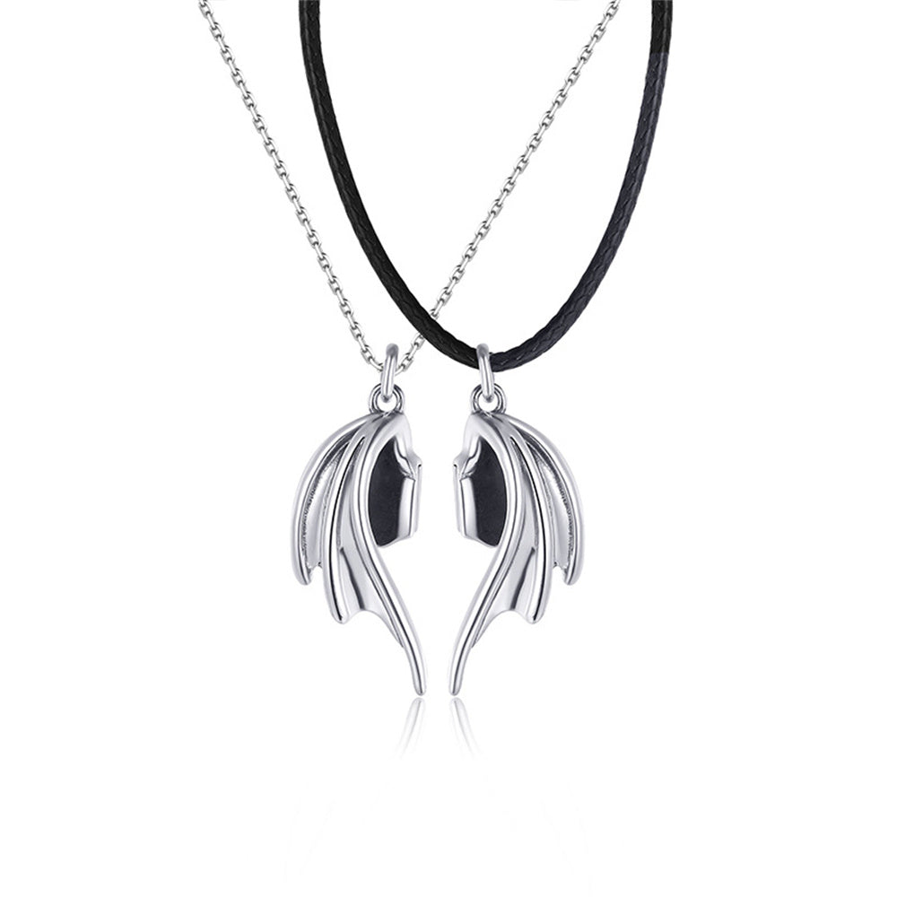 Personalized Couple Necklace Magnetic Matching Necklaces for Couples Valentine's Gift for Lover