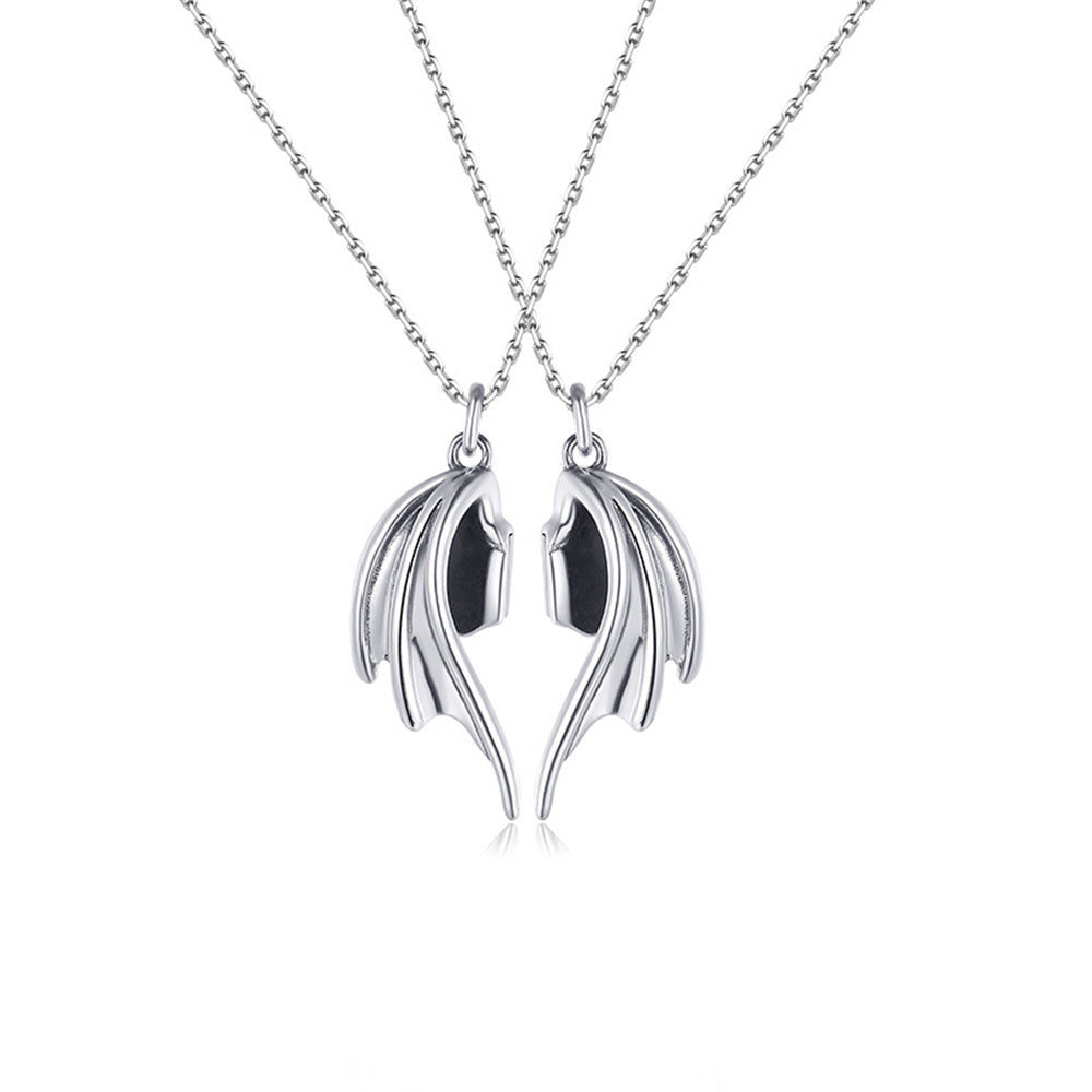 Personalized Couple Necklace Magnetic Matching Necklaces for Couples Valentine's Gift for Lover