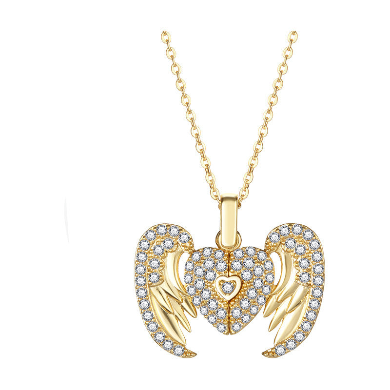 Turkish Style Creative Butterfly Pendant Necklace Can Be Opened