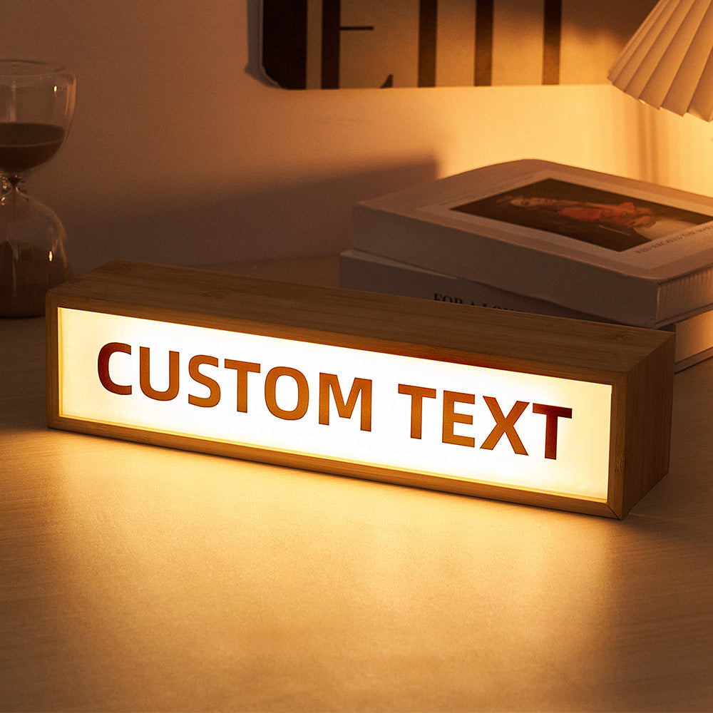 Personalized Text Light Box Home Decor Gifts