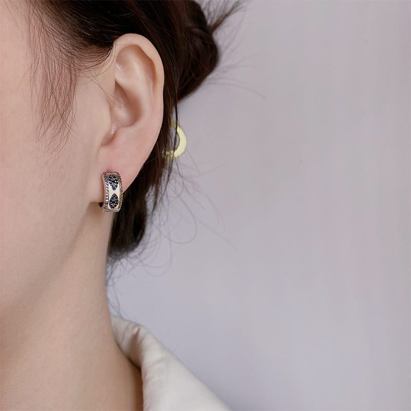 Turkish Blue Eyes 925 Sterling Silver Earring