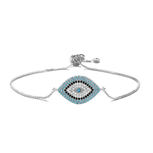 Trendy Turkish Gold Plated Evil Eye Bracelet