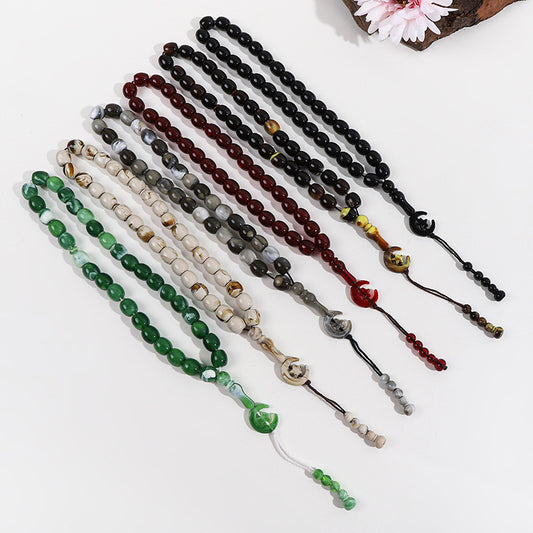 Muslim 33 Classic Star Moon Islamic Rosary Bracelet Bracelet
