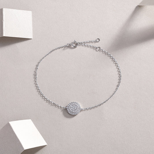 Luxury Fashion Mossan Diamond S925 Silver Bracelet