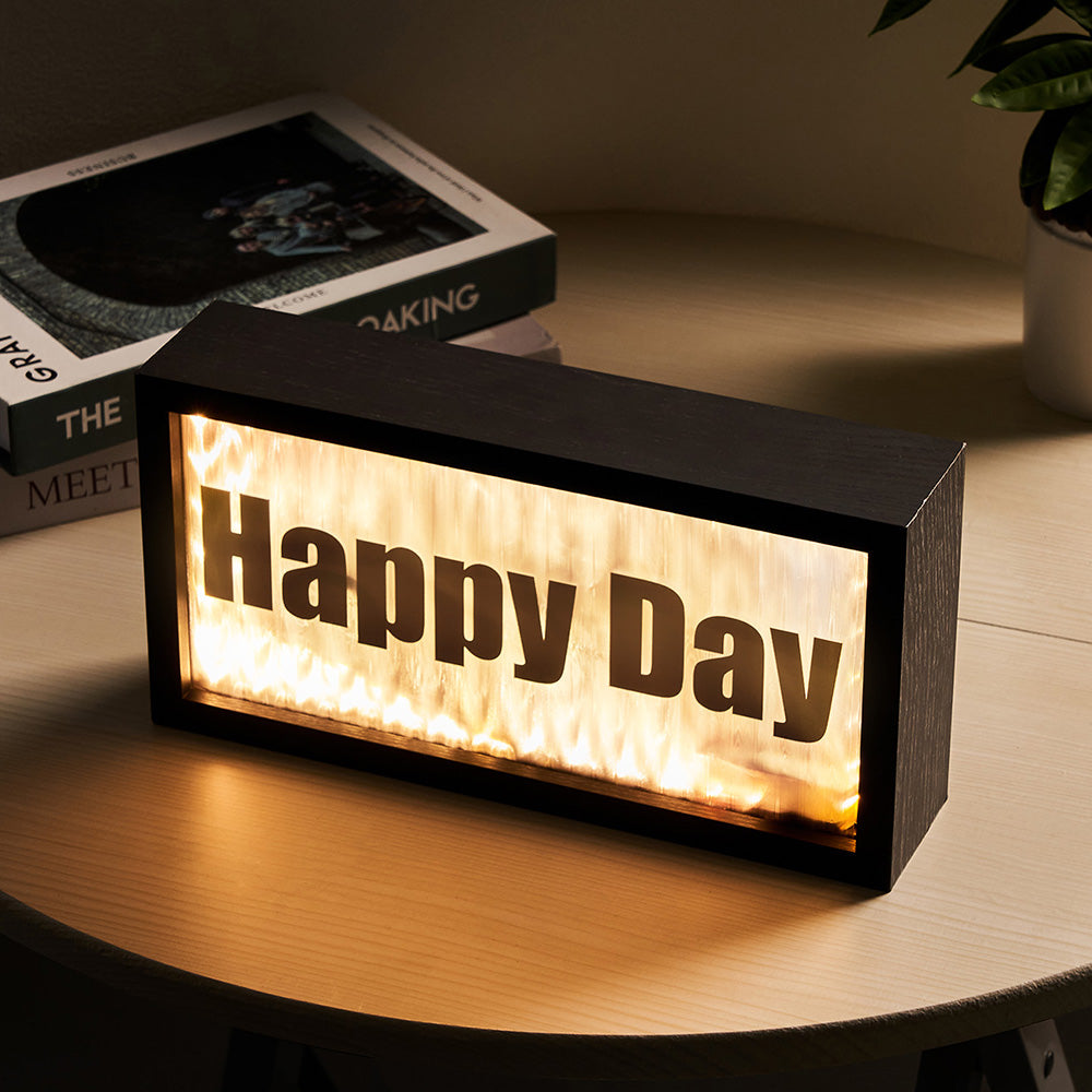 Personalized Bluetooth Speaker with Light Custom Text Bluetooth Speaker Unique Gift for Him