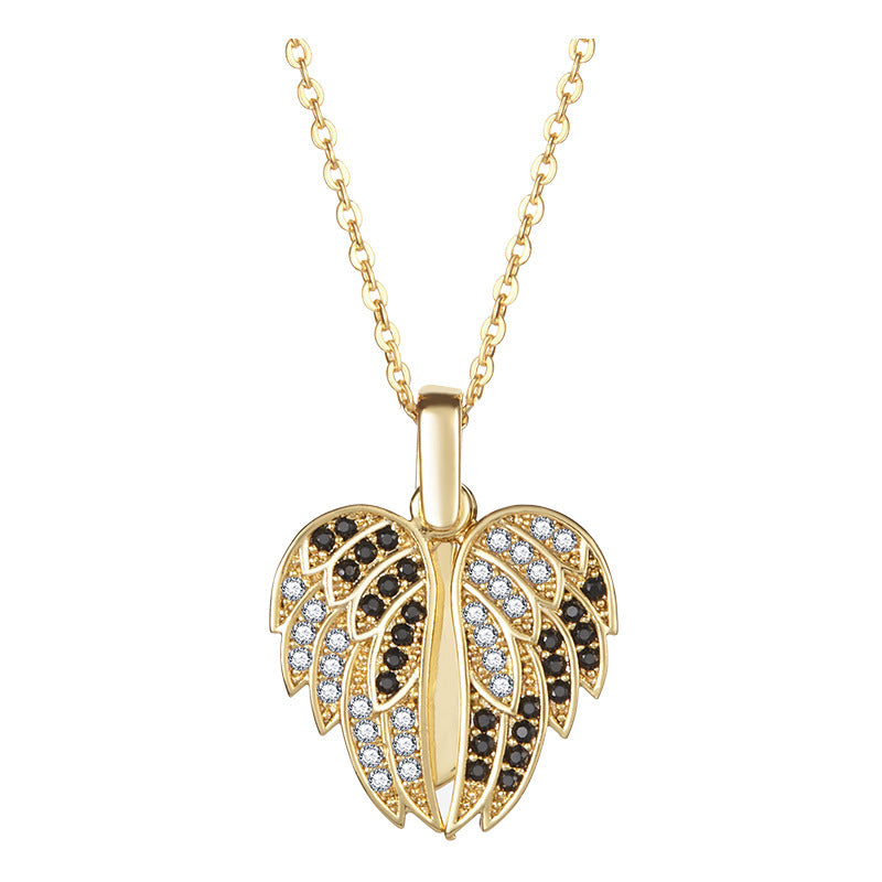 Turkish Style Creative Butterfly Pendant Necklace Can Be Opened
