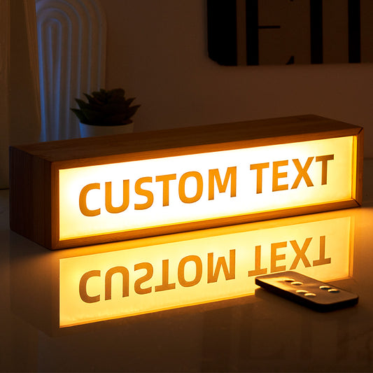 Personalized Text Light Box Home Decor Gifts