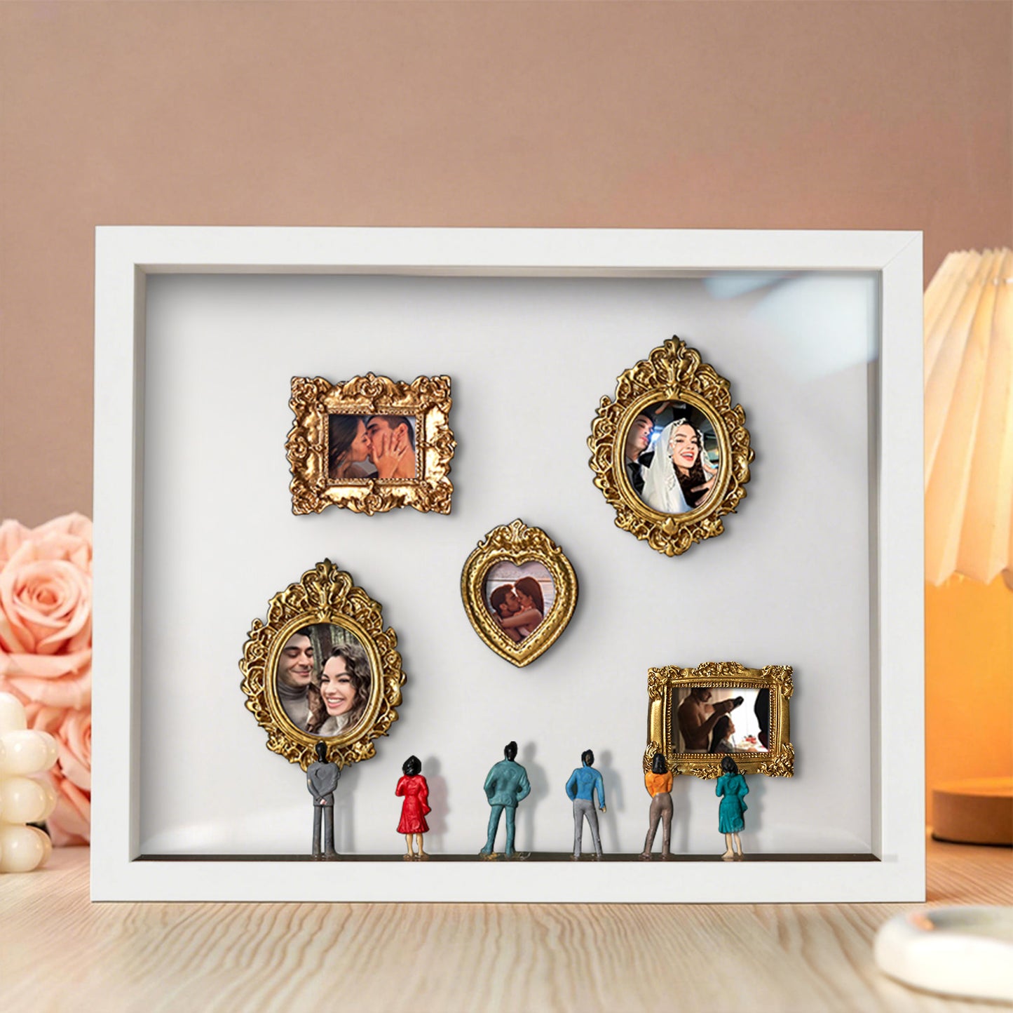 Museum of Us White Frame Personalized Couples Gift for Her Cute Miniature Museum Gifts Meaningful Gift Valentine's Day Anniversary Gift