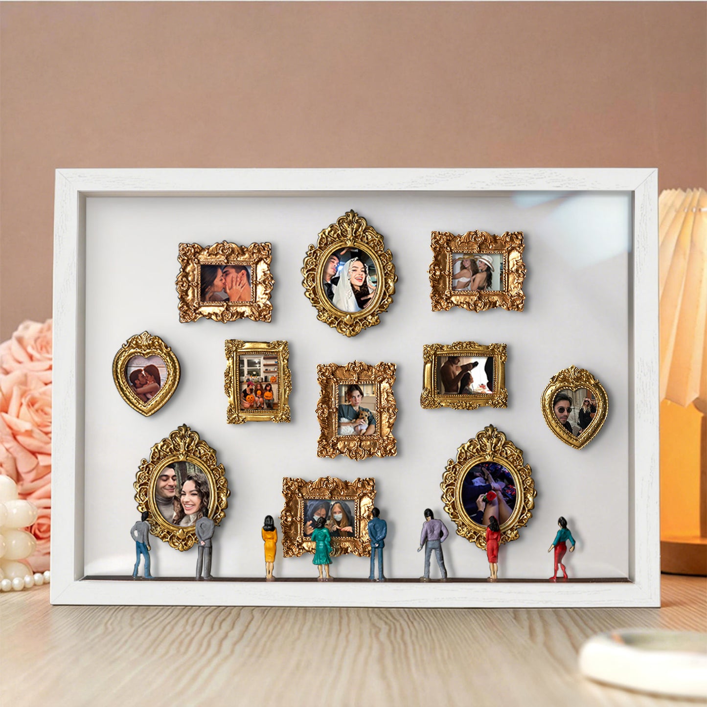 Museum of Us White Frame Personalized Couples Gift for Her Cute Miniature Museum Gifts Meaningful Gift Valentine's Day Anniversary Gift