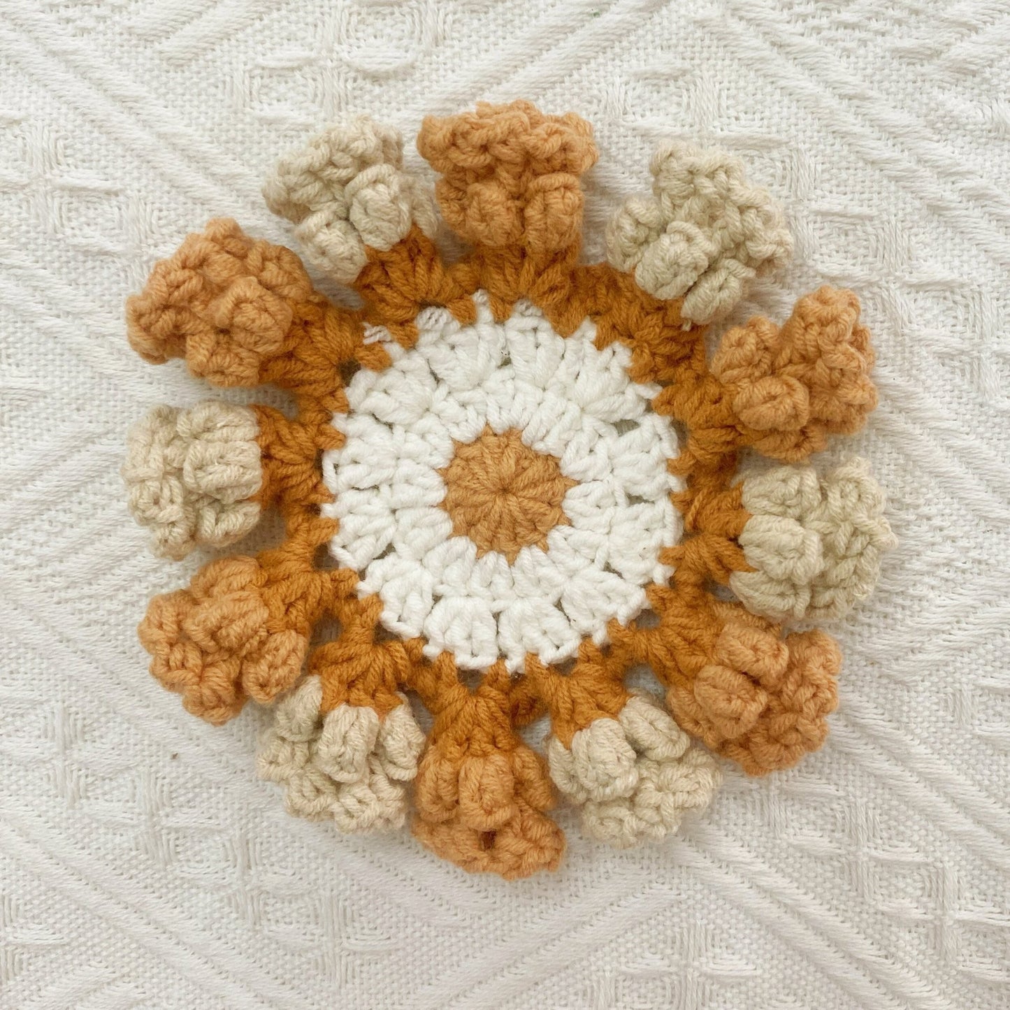 Handmade Crochet Lily of the Valley Coaster Set with Transformable Floral Design Eco-Friendly Home Decor Unique Gift for Mom