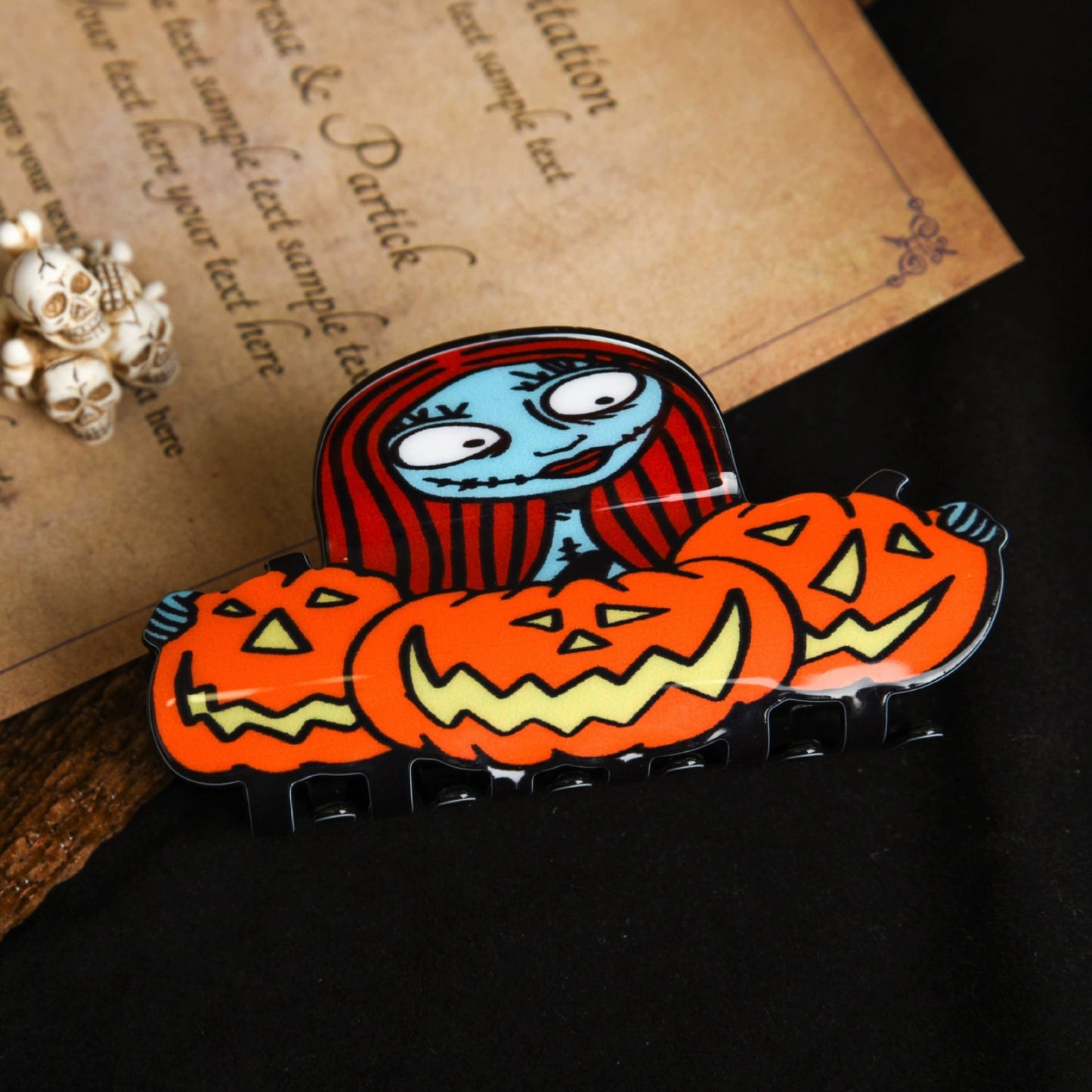 Halloween Clown Ghost Face Hair Clip Back Of The Head Hair Clip Shark Hair Clip Headdress Hairpin Ladies Halloween Gift