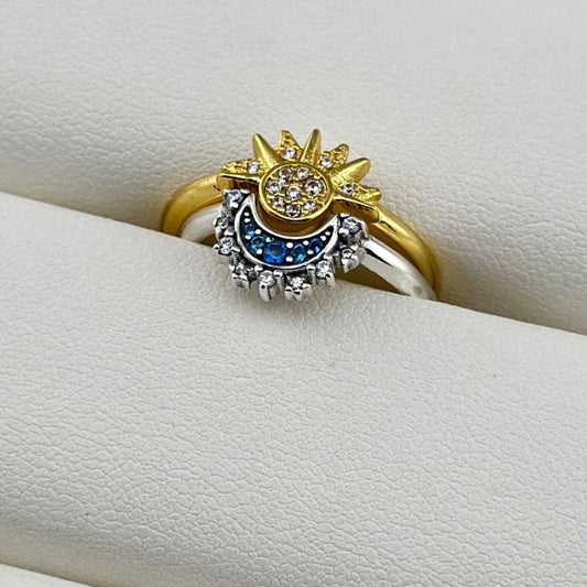 Sun Moon Ring Matching Rings Couple Rings Jewelry Gift for Her or Him